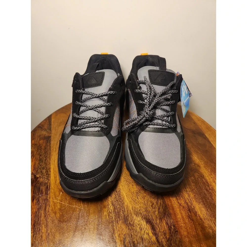 Ozark Trail Mens Waterproof Low Hike Outdoor Shoes Sz 11.5 Black Gray NEW